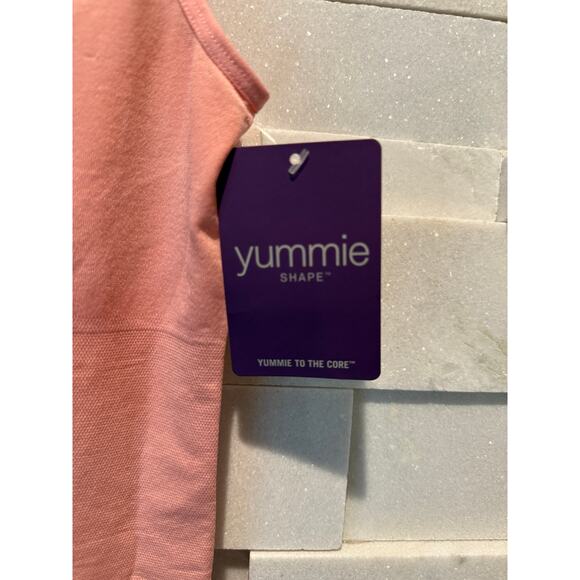 YUMMIE NWT 2-Way Shaping Tank  Outlast® Seamless Petal Pink English Rose M/L - Picture 4 of 6